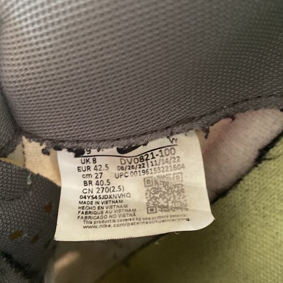 EUC Nike Air Dunk Jumbo with box size 9 mens in sail/light silver-mint foam. - Picture 5 of 14